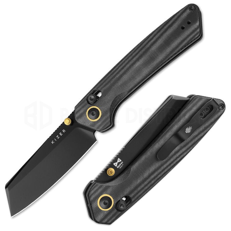 kizer-madrac-black-micarta-gold