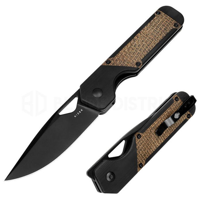kizer-militaw-black-black-g10-micarta