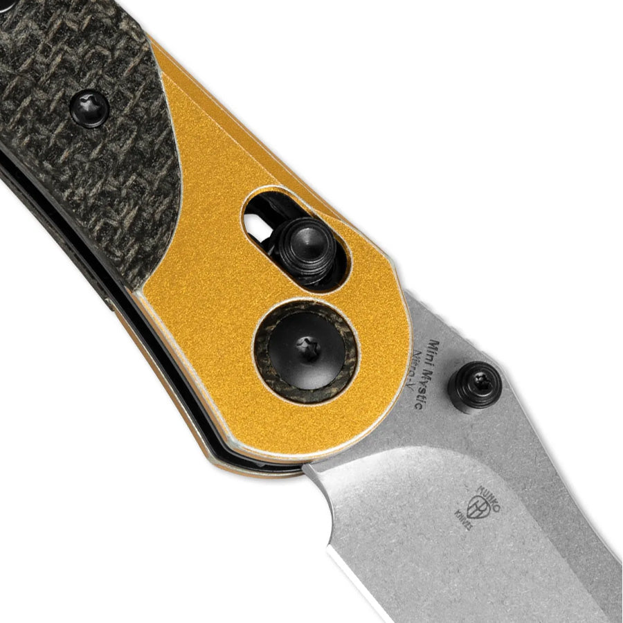 kizer-mini-mystic-burlap-micarta-gold-nitro-v