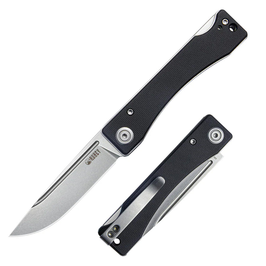 kubey-akino-lockback-knife-silver-black