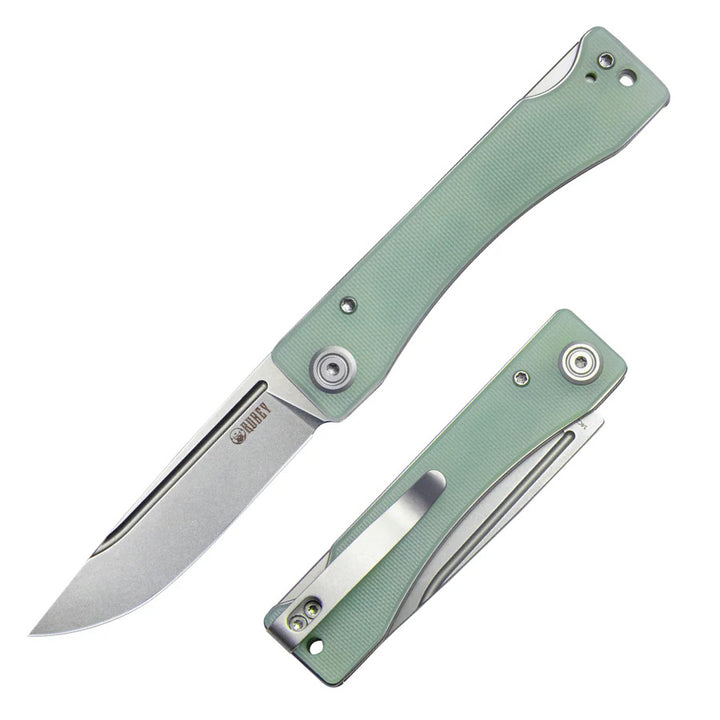 kubey-akino-lockback-knife-silver-jade