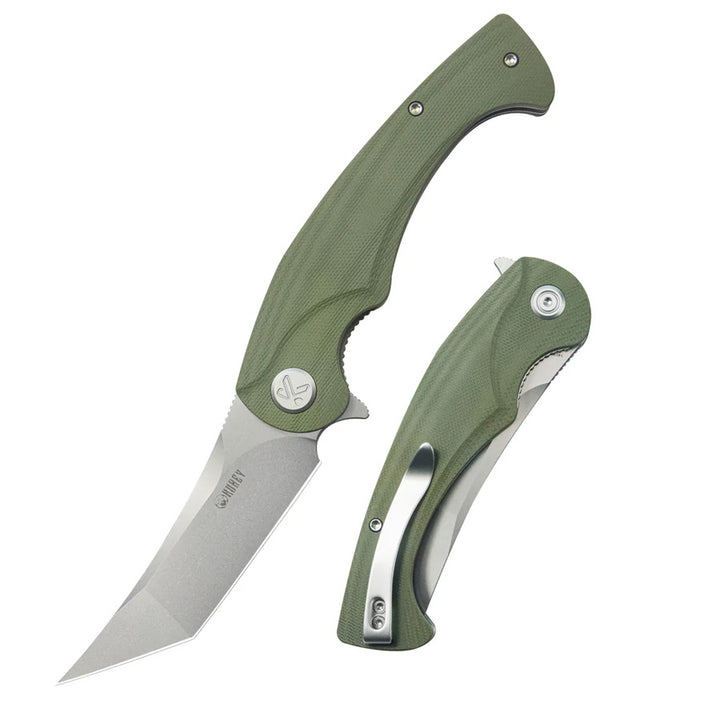 kubey-scimitar-silver-od-green-tanto-KUB175A