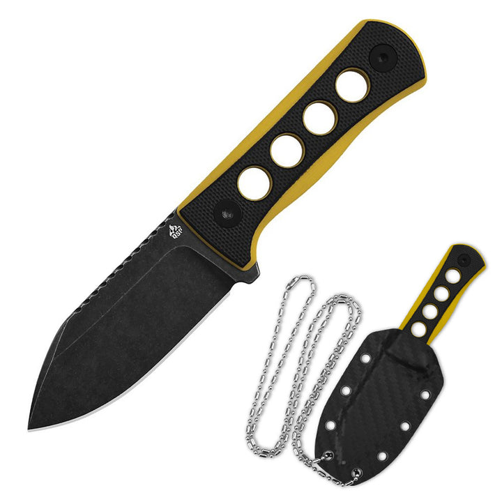 qsp-canary-fixed-blade-neck-knife-black-yellow