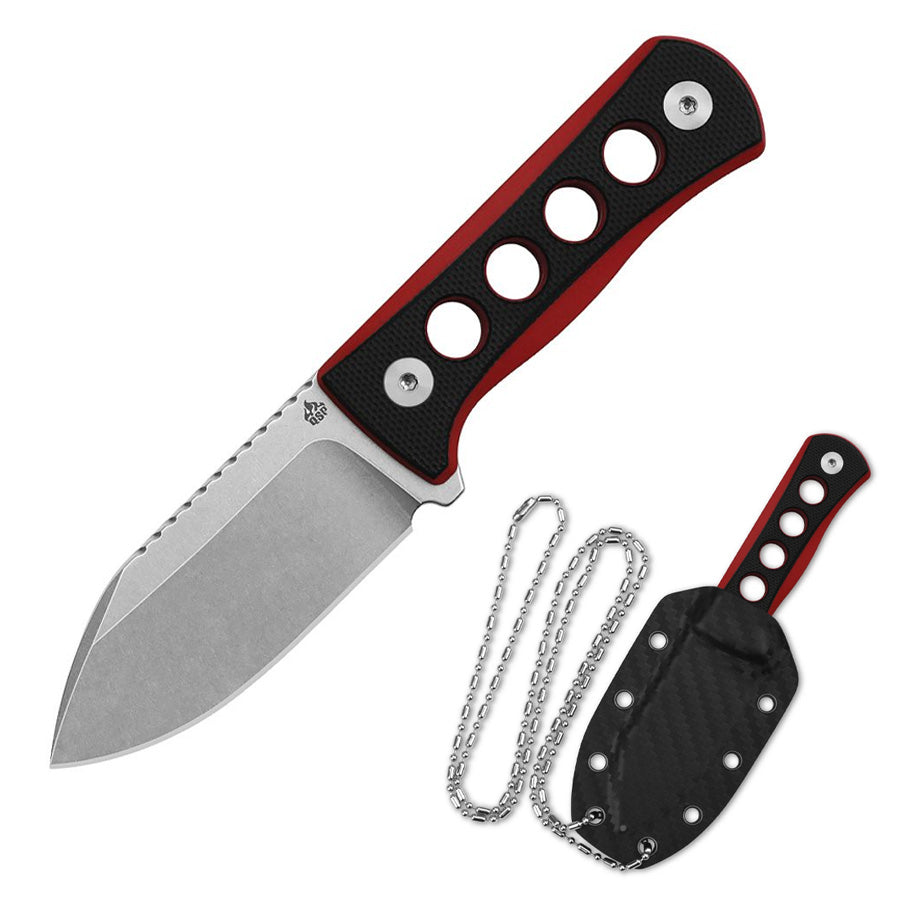 qsp-canary-fixed-blade-neck-knife-silver-red
