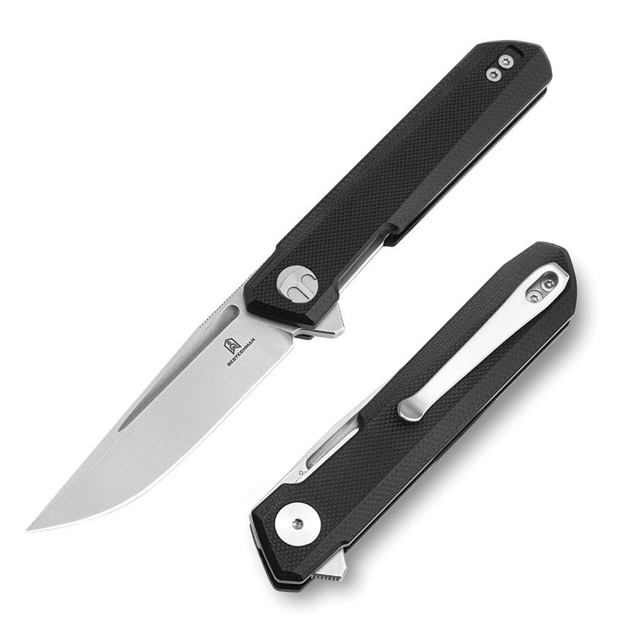 Bestech Mini Dundee Linerlock Pocket Knife D2 2.92"