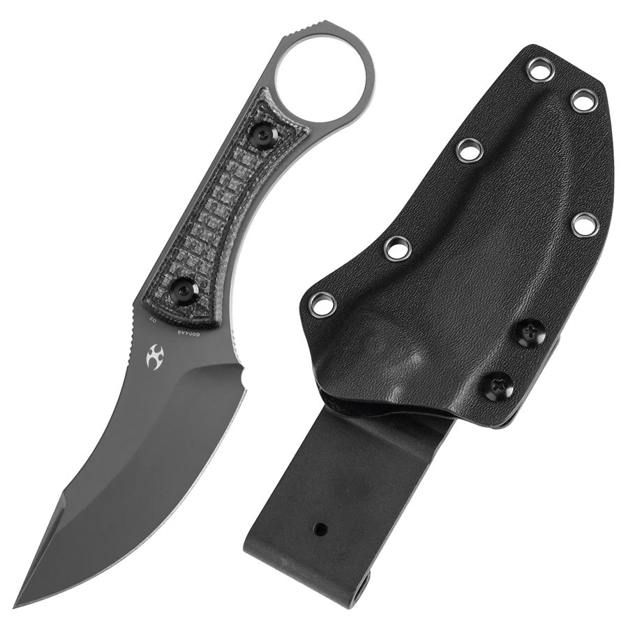 kansept-niko-fixed-blade-gray-black-micarta
