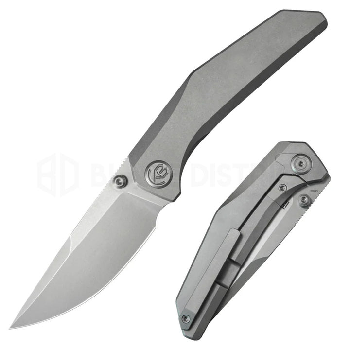 kubey-eclipse-titanium-integral-knife-silver
