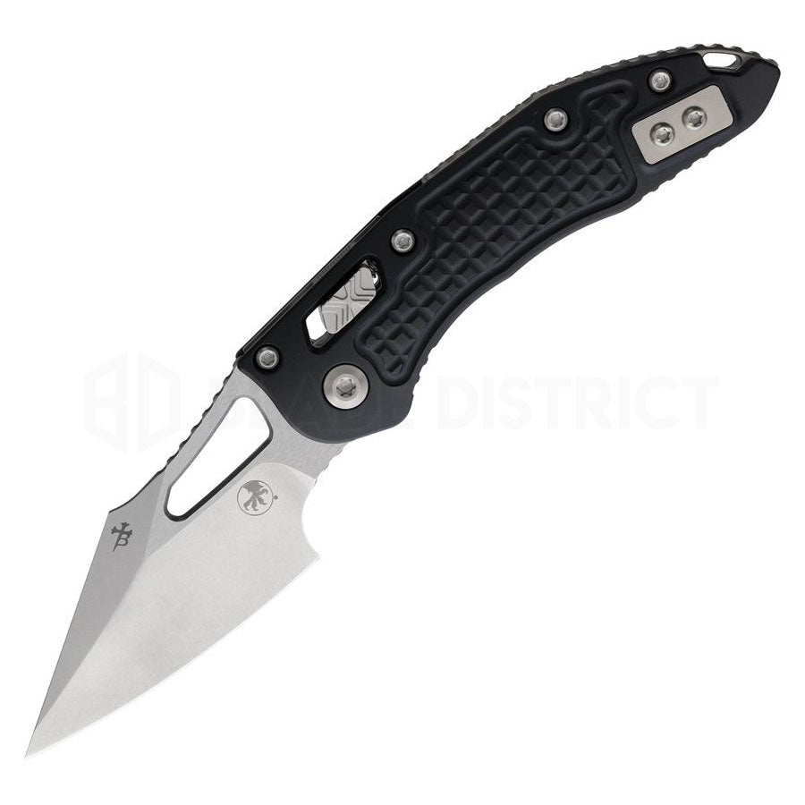 microtech m-stitch frag black stonewash