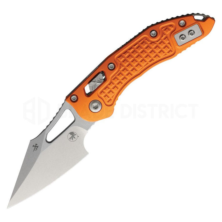 microtech m-stitch frag orange stonewash
