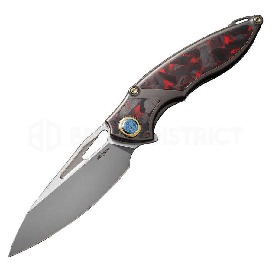 Rike Knife 1902S Titanium Frame Lock Carbon M390 3.3"
