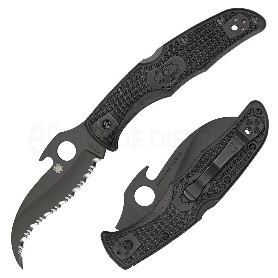 spyderco-matriarch-2-lockback-black-black