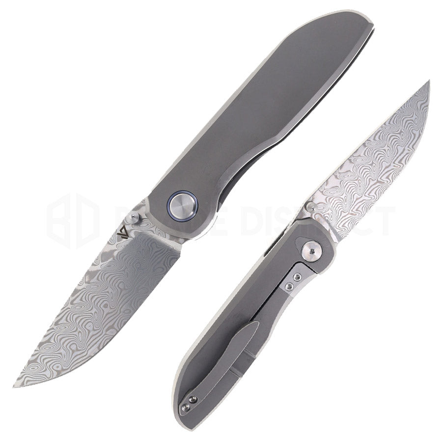 vanguard cheetah integral titanium gray damascus