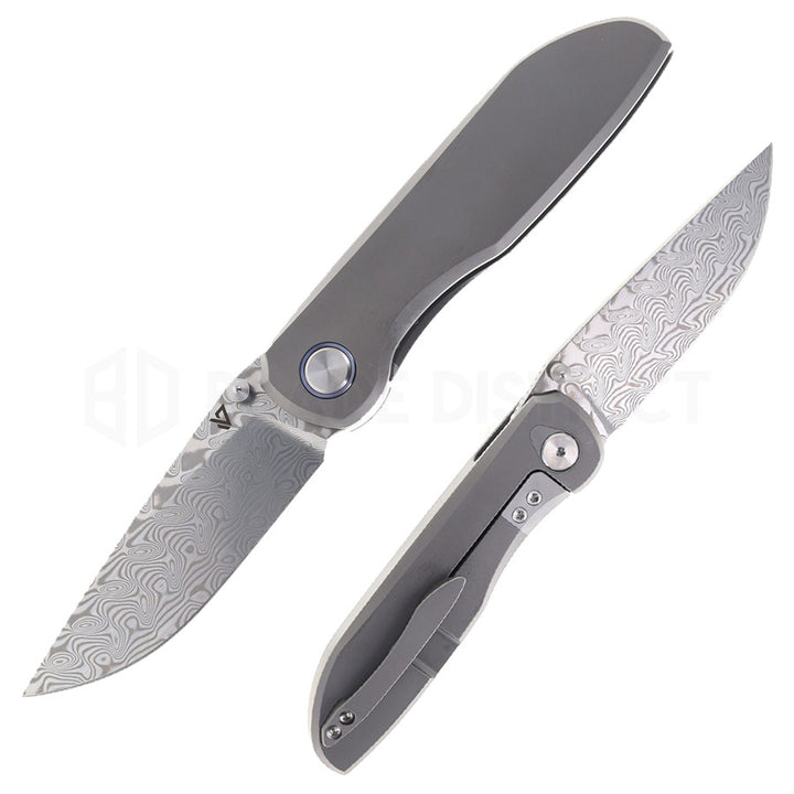 vanguard cheetah integral titanium gray damascus