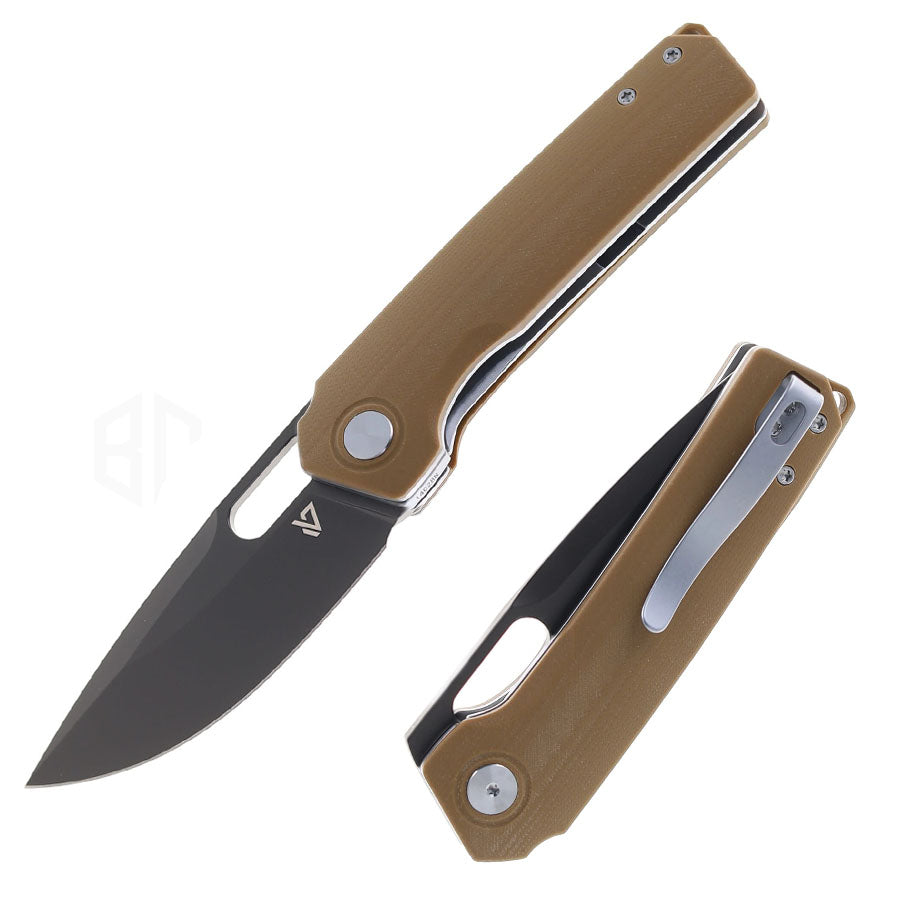 vanguard knives breaker g10 14c28n deser tan black