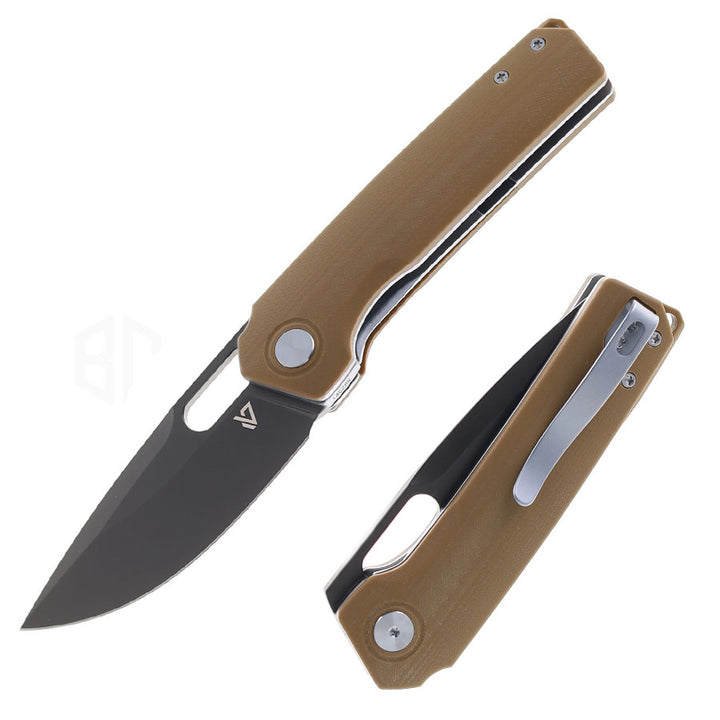 vanguard knives breaker g10 14c28n deser tan black